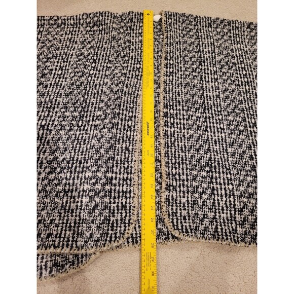 Summer & Rose Erica Sweater Wrap Kimono Open Cardigan Black White Herringbone OS - Picture 6 of 8